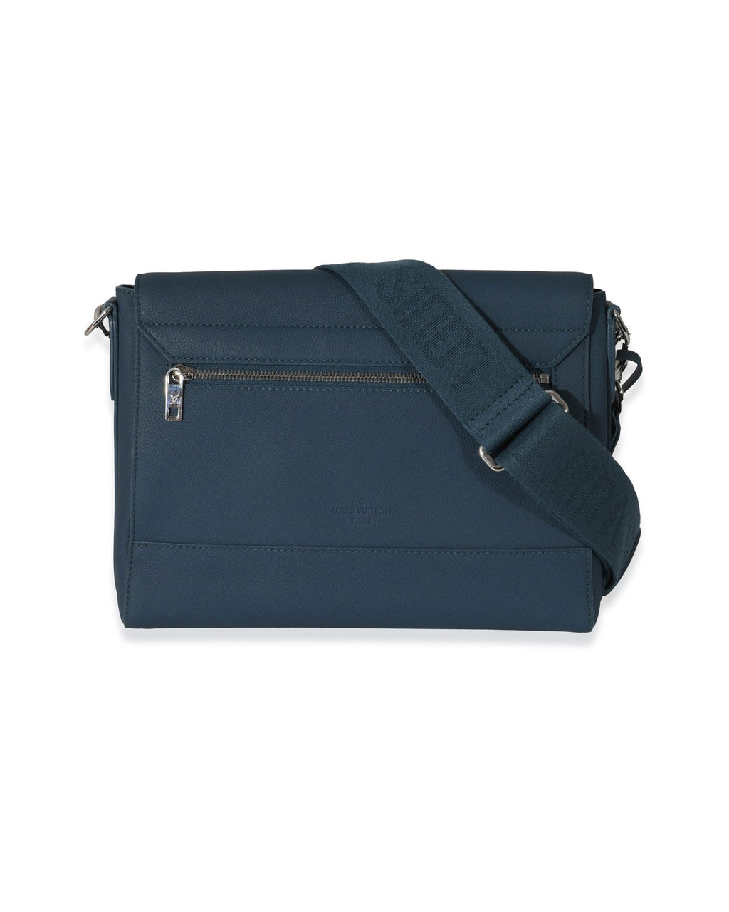 Louis Vuitton Blue Cowhide Aerogram Takeoff Messenger