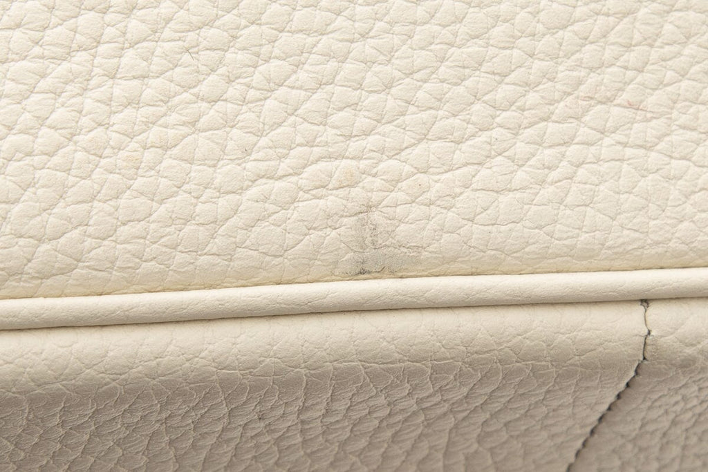 HermÃƒÆ’Ã‚Â¨s 2006 White Massai Leather Handbag
