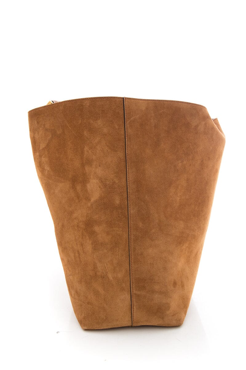 Chloe Brown Suede Marcie Tote Bag
