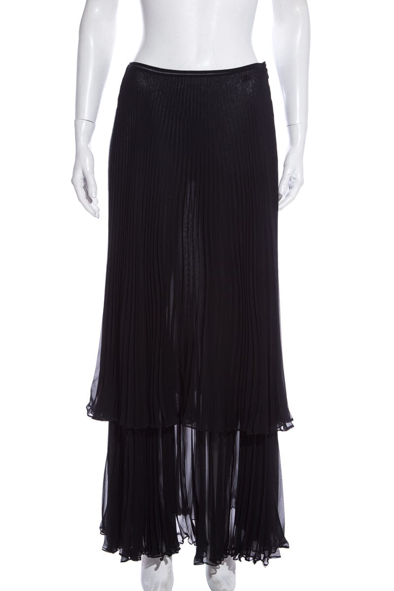 Chanel Cruise '02  Black 2 PC Skirt SZ 40