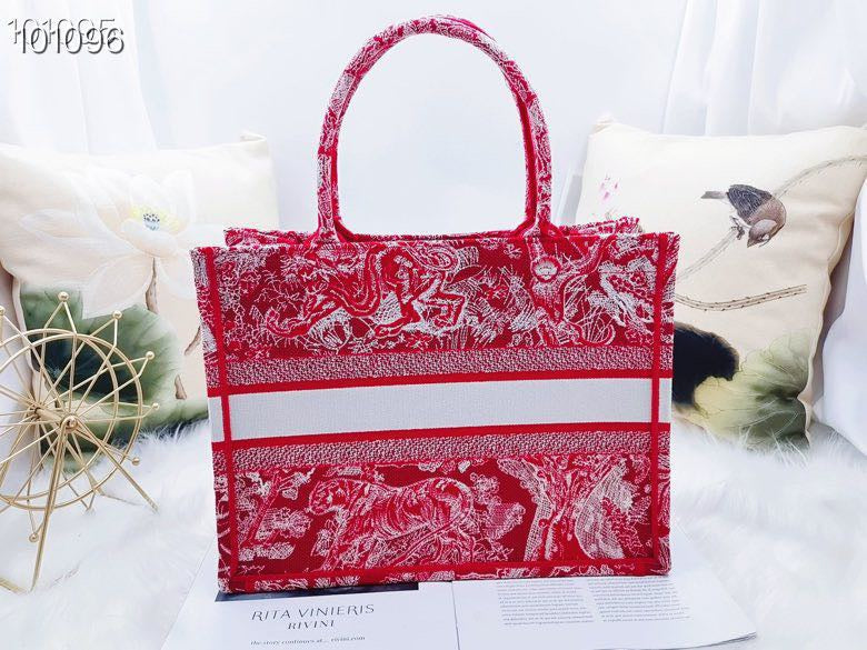 GLAMI Large Book Tote Red, For Women, WomenÃ¢â‚¬â„¢s Handbags 16.5in/42cm CD