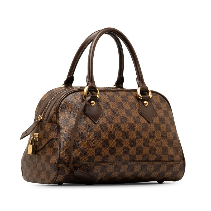 Louis Vuitton Monogram Duomo Handbag Mini Boston Bag N60008 Brown PVC Leather  Louis Vuitton