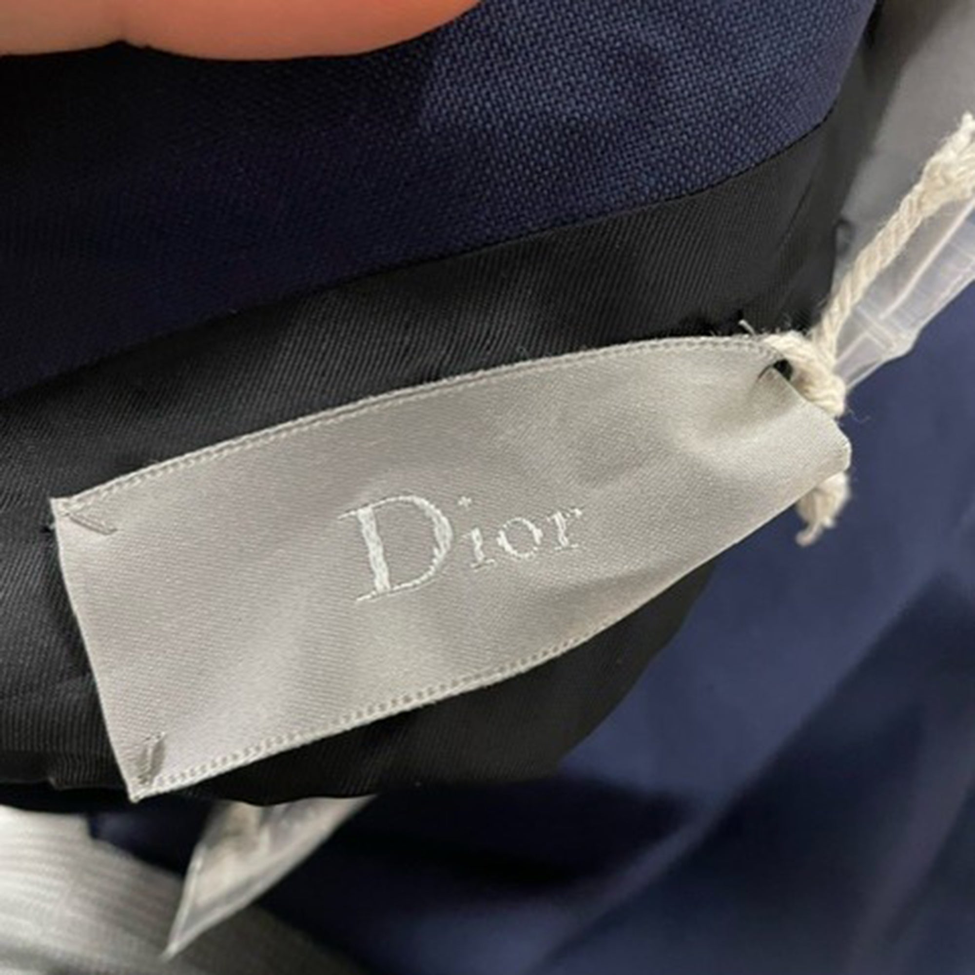 Dior Blazer Style Top in Navy Blue Wool