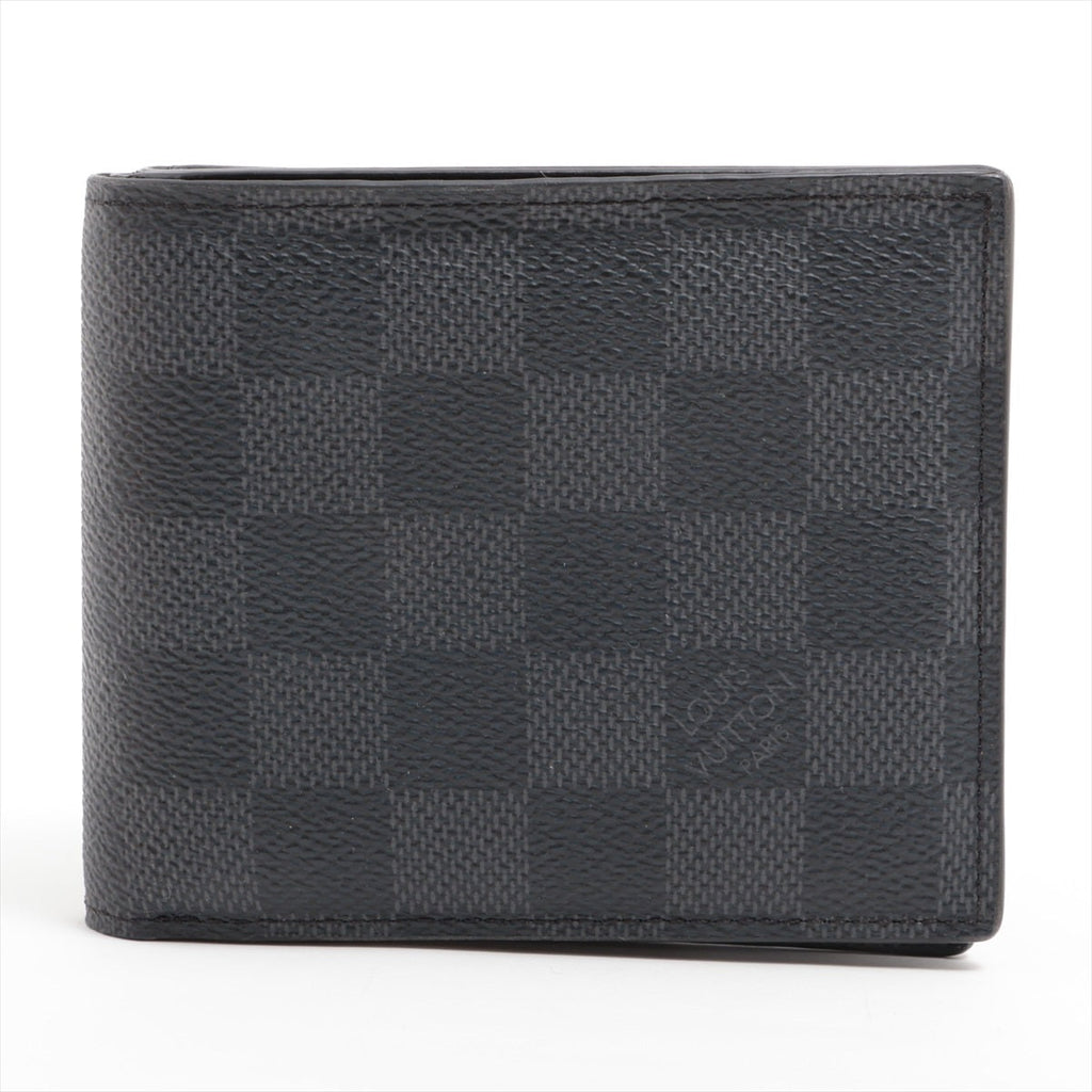 Louis Vuitton Damier Graphite Portefolio America NM N60053 Noneir Compact Wallet