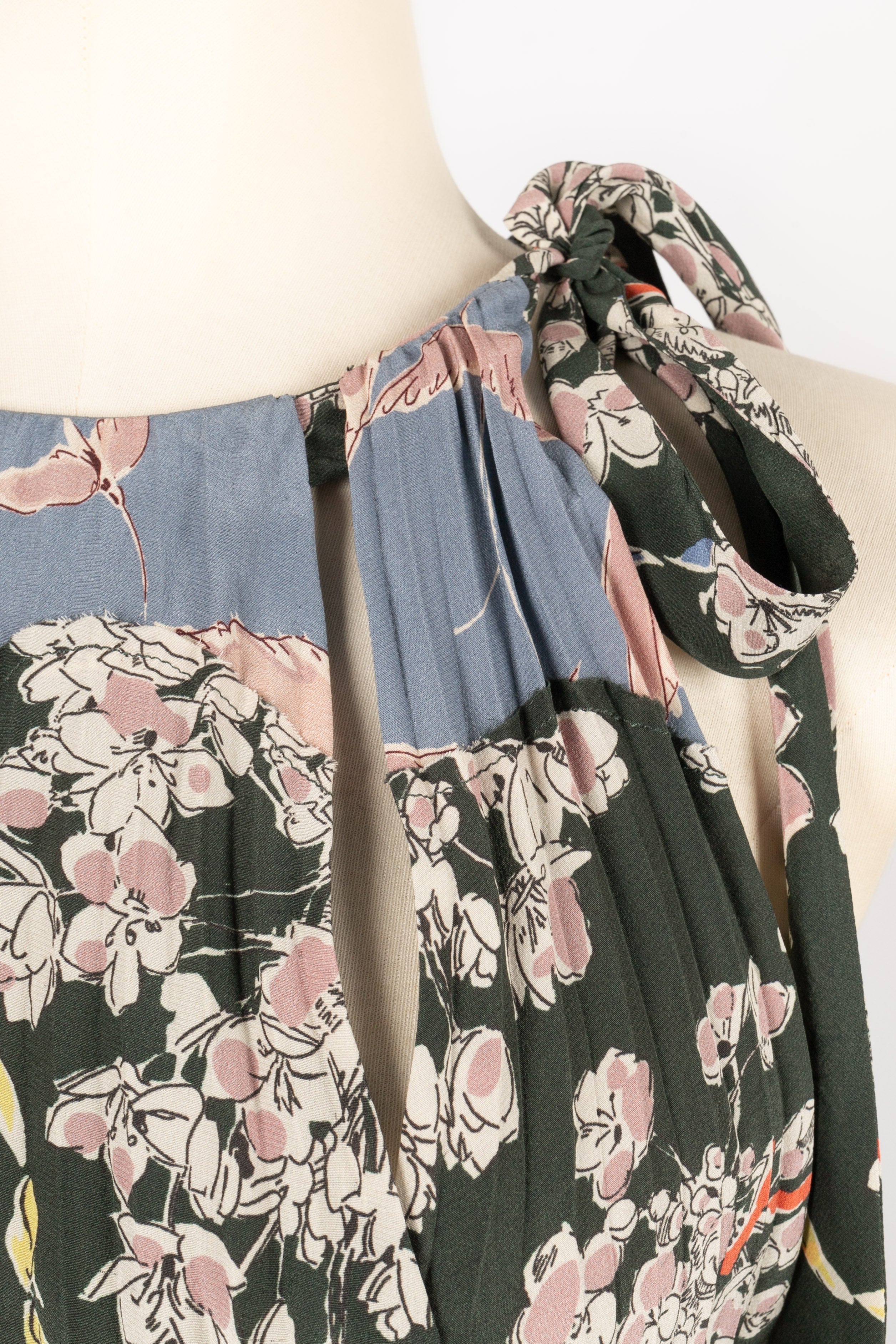 Robe plissÃƒÆ’Ã‚Â©e en soie Valentino