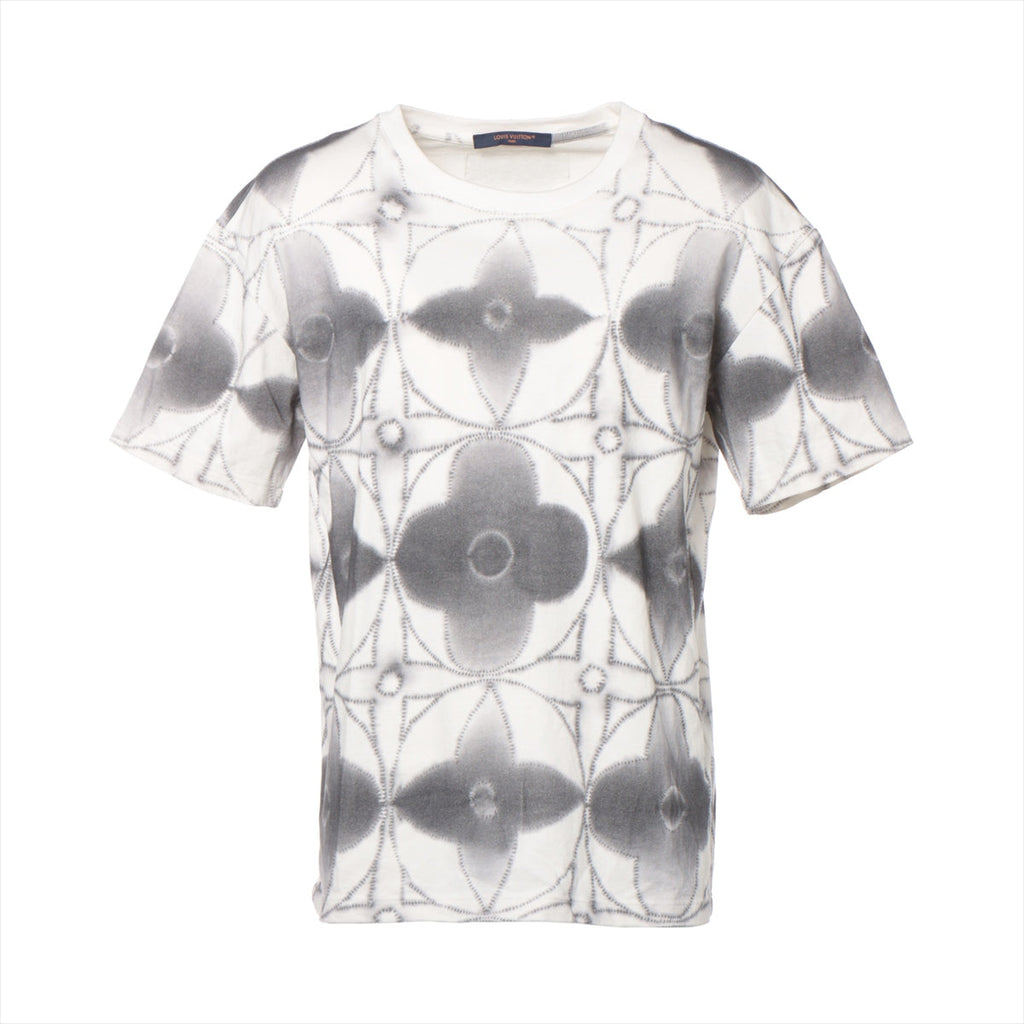 Louis Vuitton 23SS Cotton  L Mens Grey X White Monogram Flower Tidey RM231
