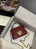 GLAMI Small Devotion Bag In Plain Burgundy For Women 7.5in/19cm GLAMI