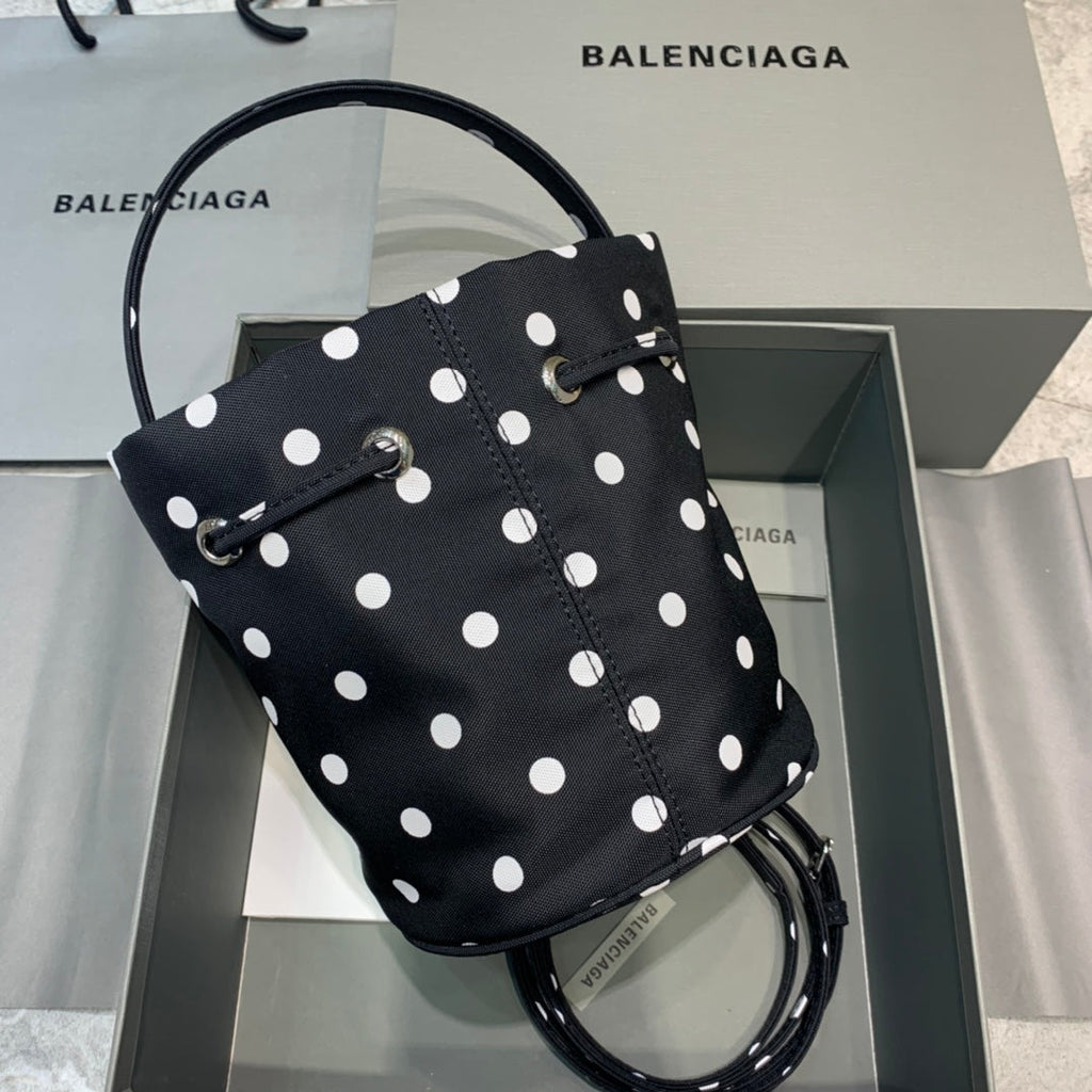 Balen Le Cagole MeGLAMIum Bucket Bag In Black, For Women,  Bags 11.8in/30cm