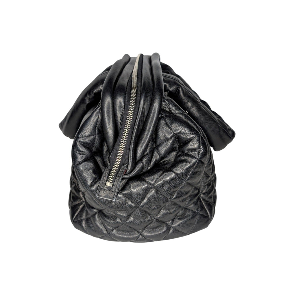 Chanel Vintage Caviar Leather Coco Cocoon Bowler Bag