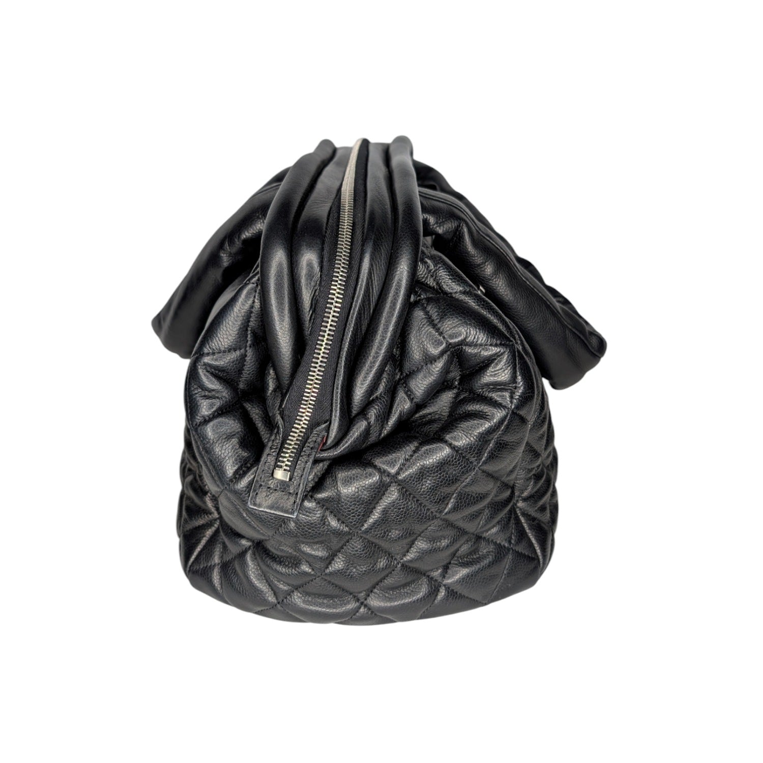 Chanel Vintage Caviar Leather Coco Cocoon Bowler Bag