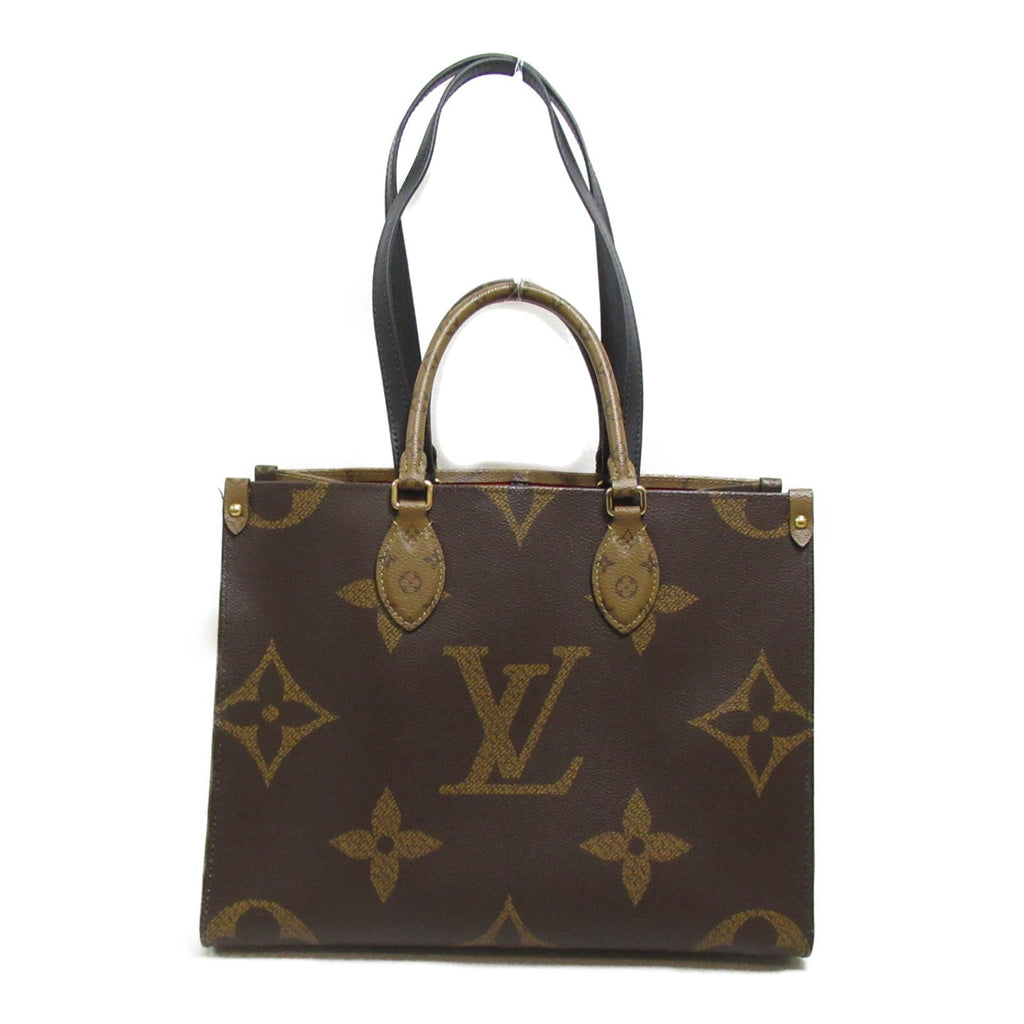 Louis Vuitton Louis Vuitton On The Go MM Tote Bag PVC Coated Canvas Monogram Giant  Brown M45321