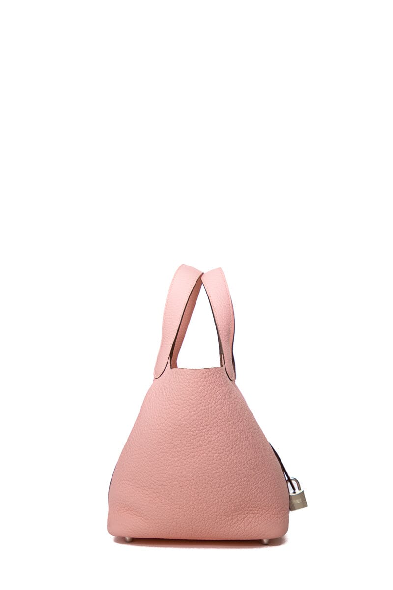 HermÃƒÆ’Ã‚Â¨s Pink Sakura Clemence Picotin Lock 18 PHW  Tote