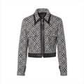 Louis Vuitton Cotton Jacket 38  Black x Grey Boxing Cut Jacket since 1854 Monogram  FKJA12ZFK