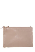 Celine Lambskin Taupe Tri Pouch Cross-Body
