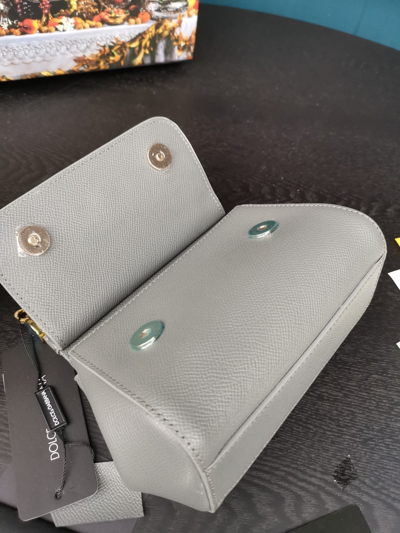 GLAMI Small Sicily Bag In Dauphine Gray For Women 7.5in/19cm GLAMI