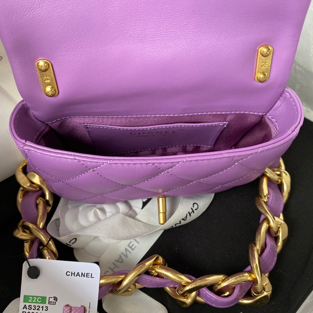CHLMini Flap Bag Purple For Women, Women’s Bags Shoulder And Crossbody Bags 6.6in/17cm AS3213