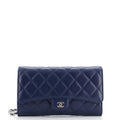 CHANEL Wallet on Short Chain Quilted Lambskin
