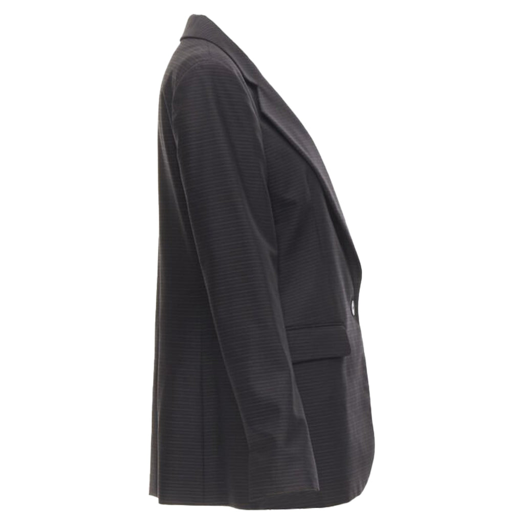 Christian Dior wool silk horizontal pinstripe blazer jacket