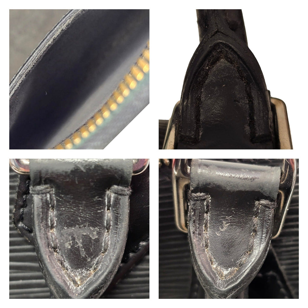 Louis Vuitton 2006 Black EPI Alma PM Satchel