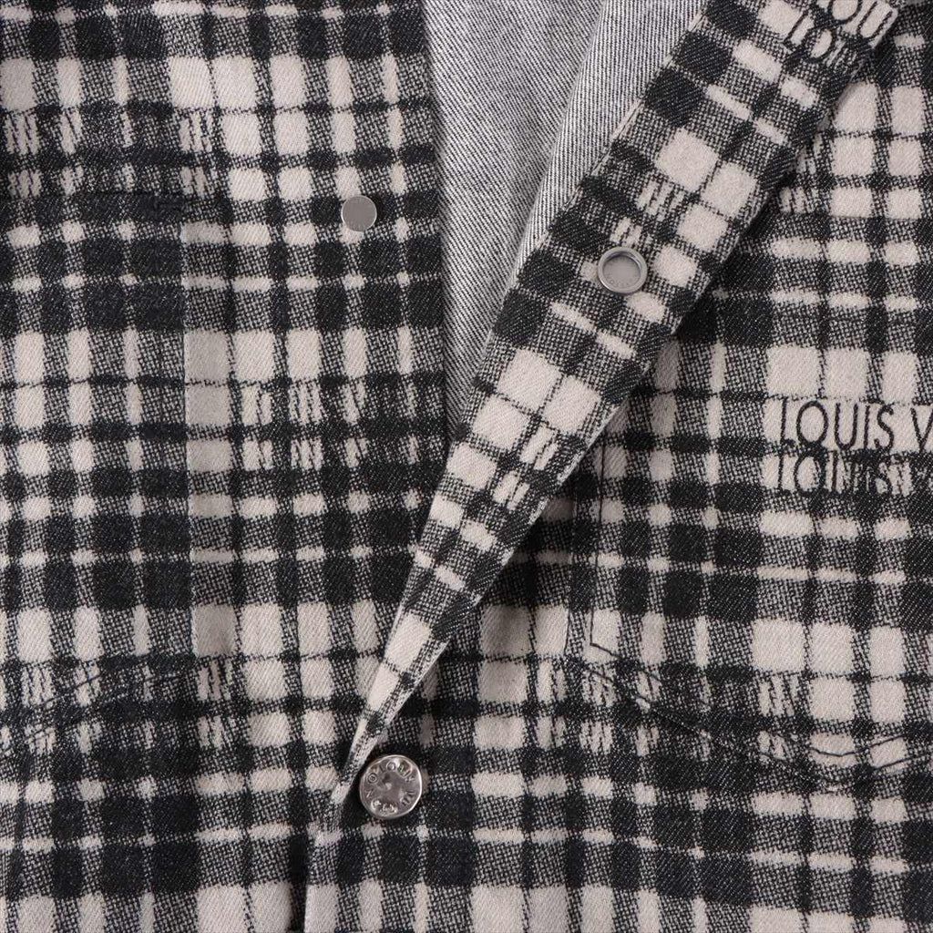 Louis Vuitton 23AW cotton jacket 48 men black x grey RM232 checklist