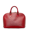 Louis Vuitton Red Epi Alma Handbag M52147