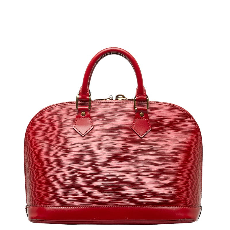 Louis Vuitton Red Epi Alma Handbag M52147