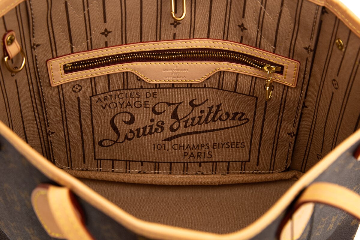 Louis Vuitton Brown Coated Canvas Neverfull PM Tote
