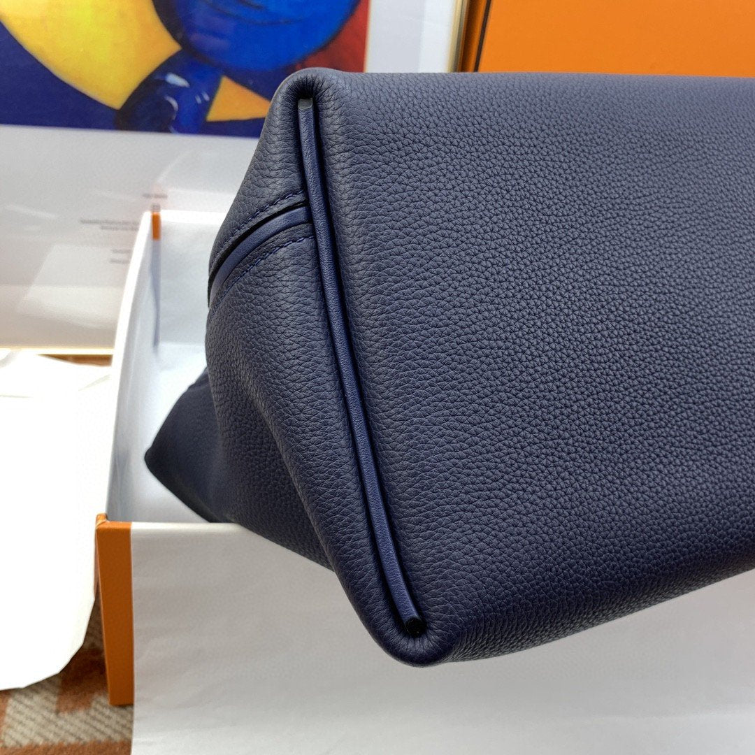 HM 24/24 Evercolor Swift Navy Blue For Women, Handbags, Shoulder Bag 11.4in/29cm