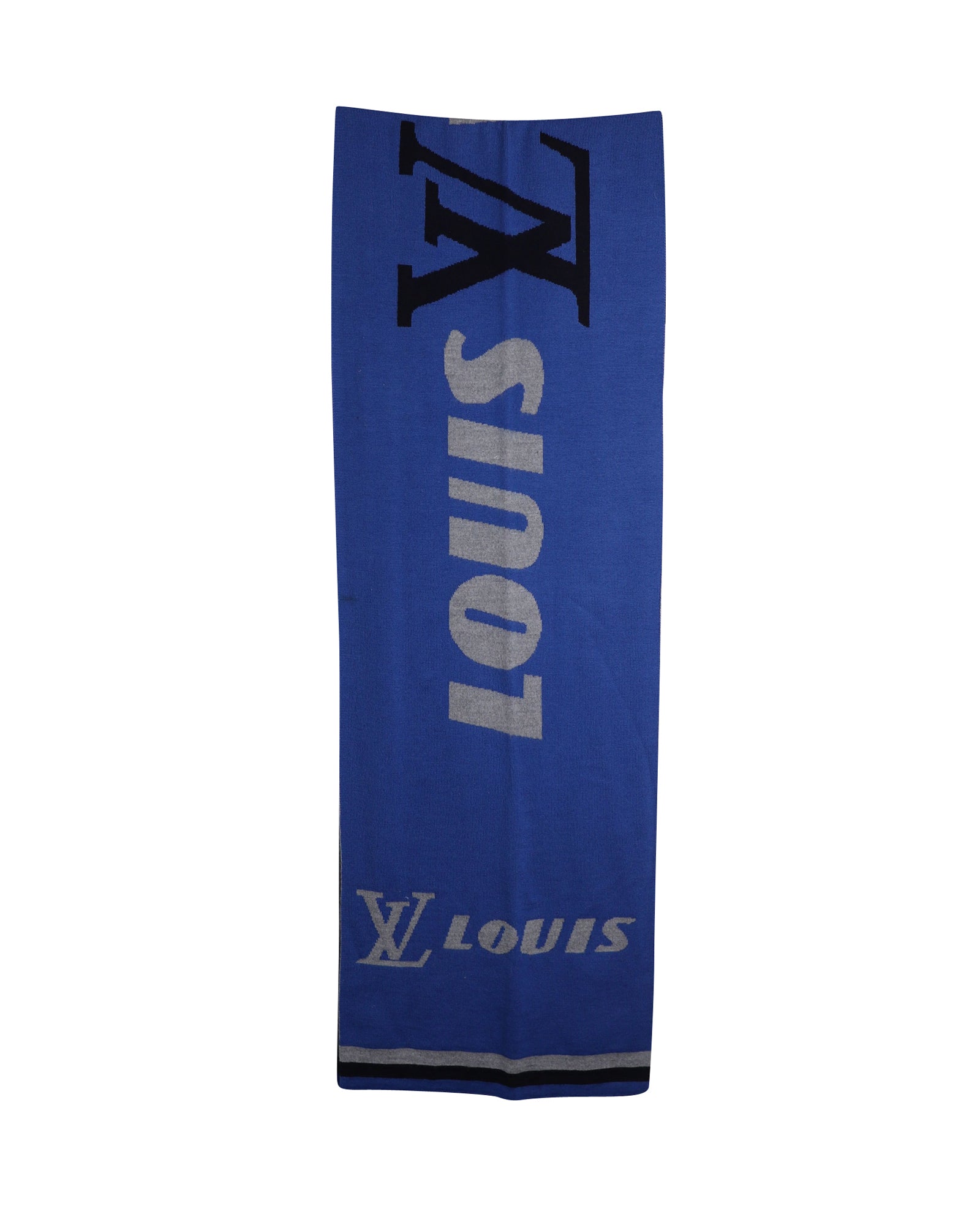 Louis Vuitton Forward Scarf in Blue Wool
