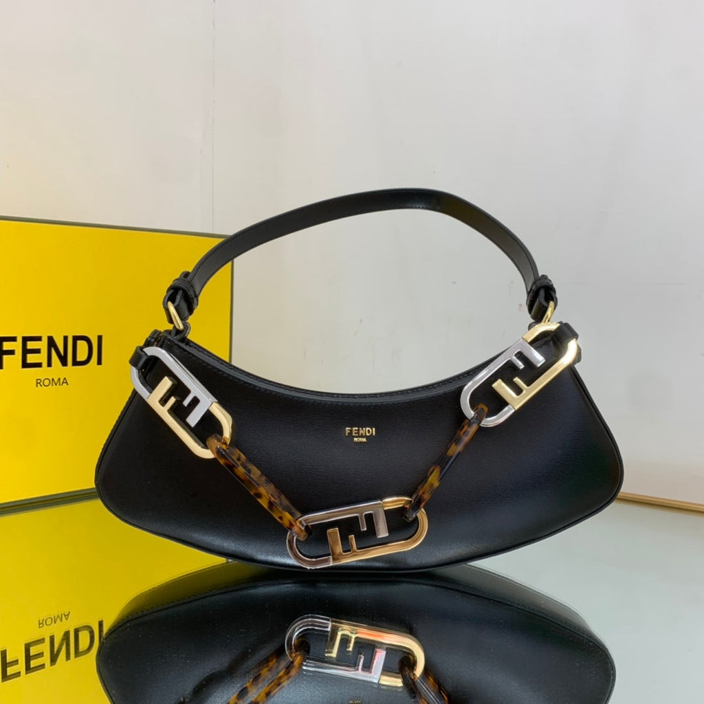 FI OÃ¢â‚¬â„¢Lock Swing Black Bag For Woman 32cm/12in 8BS068AGLAMI0F19KX