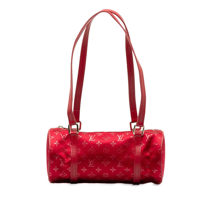 Louis Vuitton Monogram Satin Little Papillon Handbag Mini Handbag M92353 Rouge Red Satin Leather  Louis Vuitton