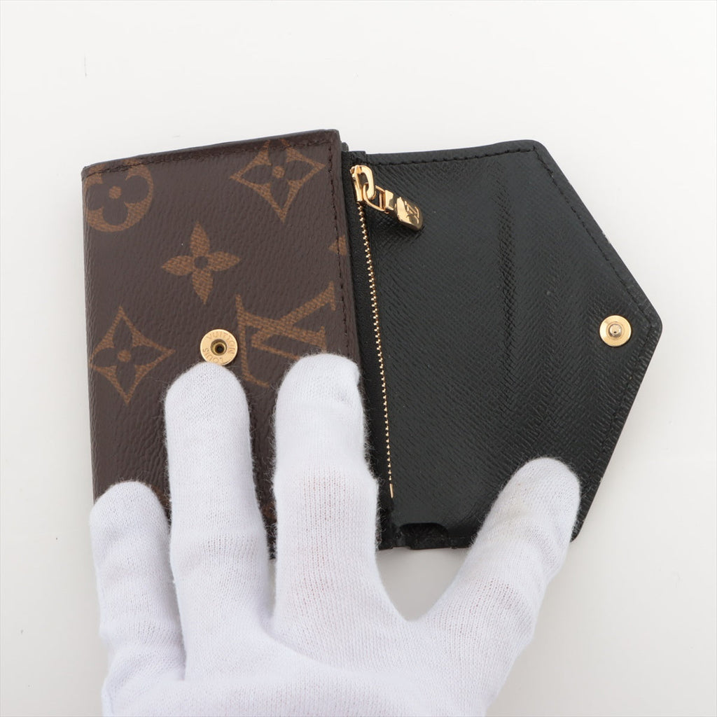 Louis Vuitton Giant Monogram Reversee Portefolio Zoe M80725 Black X Brown Compact Wallet