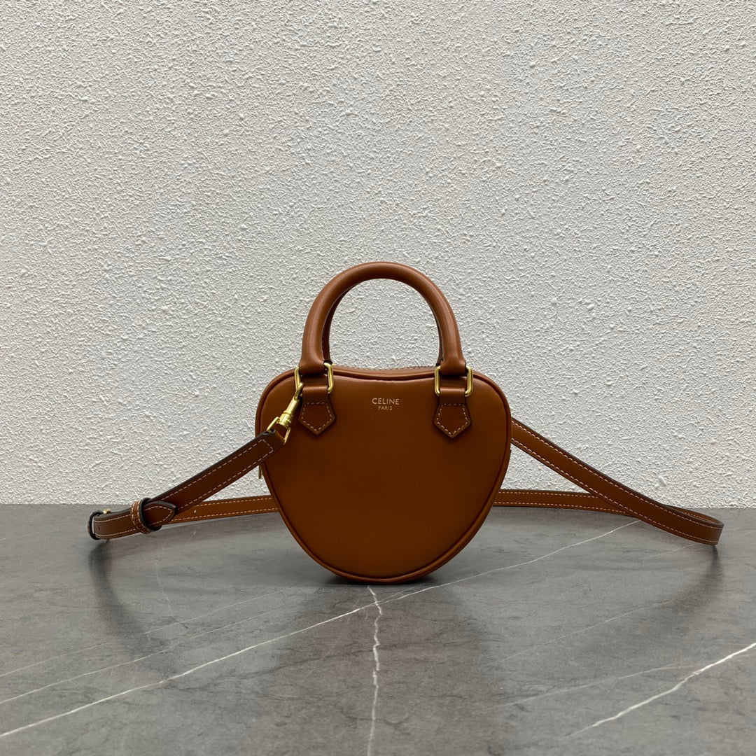 GLAMI MeGLAMIum Heart Bag Brown For Women 6in/14.5cm 198223DUA.04LU