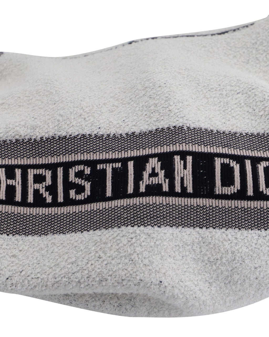 Dior Oblique Motif Hooded Cardigan in Blue Cotton