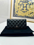 Preloved chanel wallet black 109960