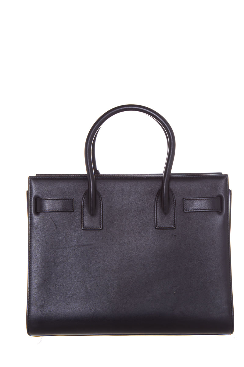 Saint Laurent Black Patch Detail Sac de Jour NM