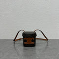 CE Small Box Cuir Triomphe In Triomphe Canvas Tan For Women 4in/11cm 199262EIN.04LU