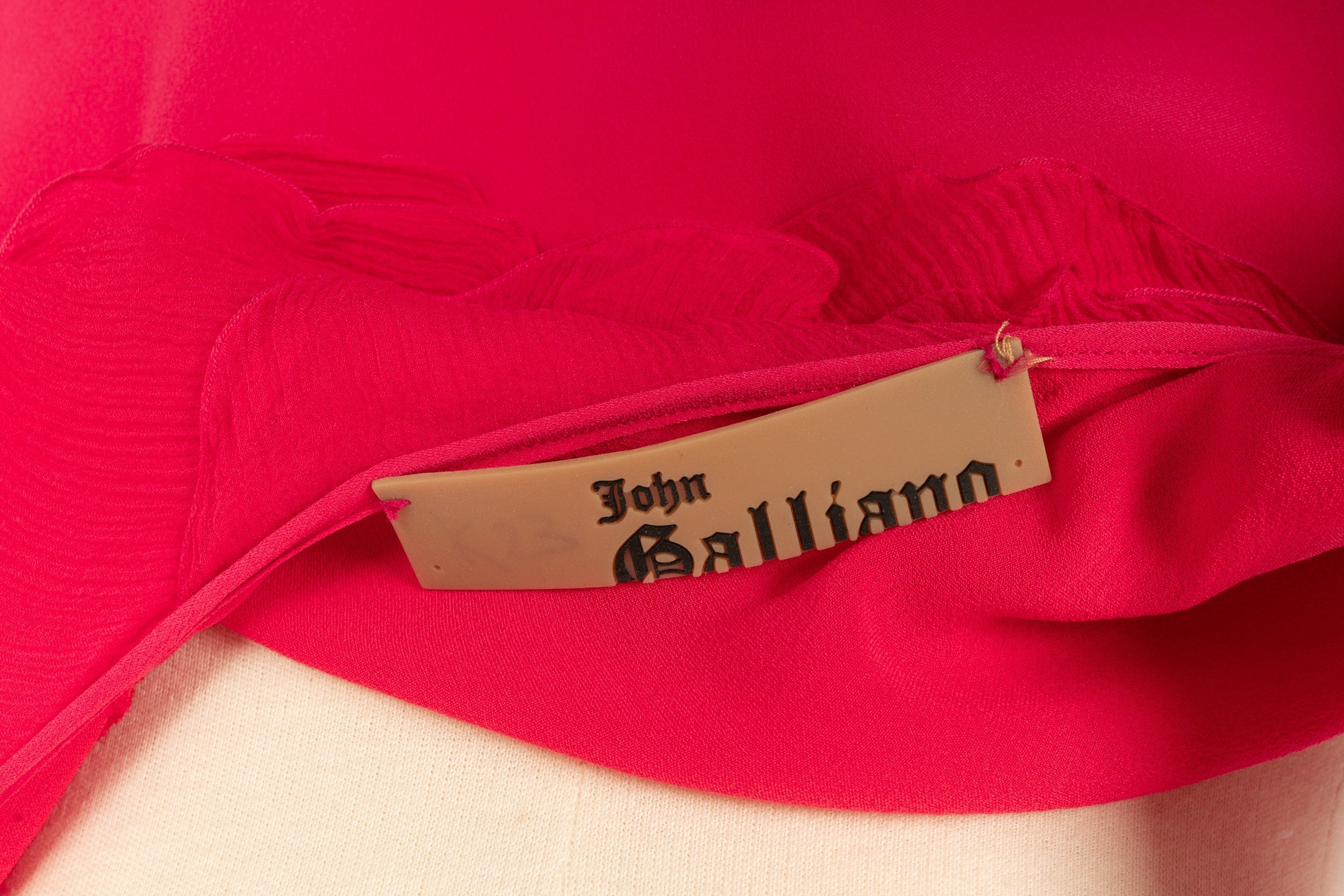 Robe en soie Galliano