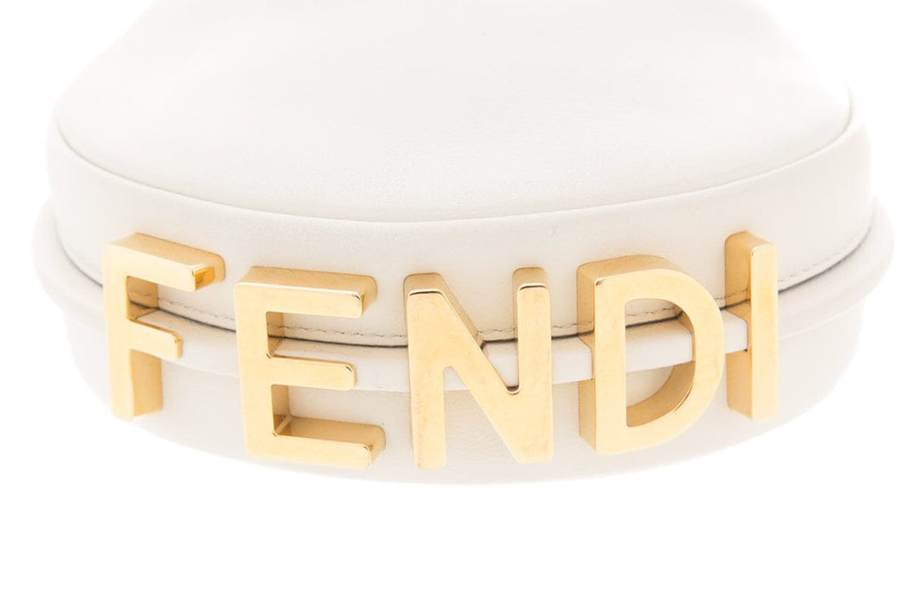 Fendi Cream Nano Fendigraphy Handbag