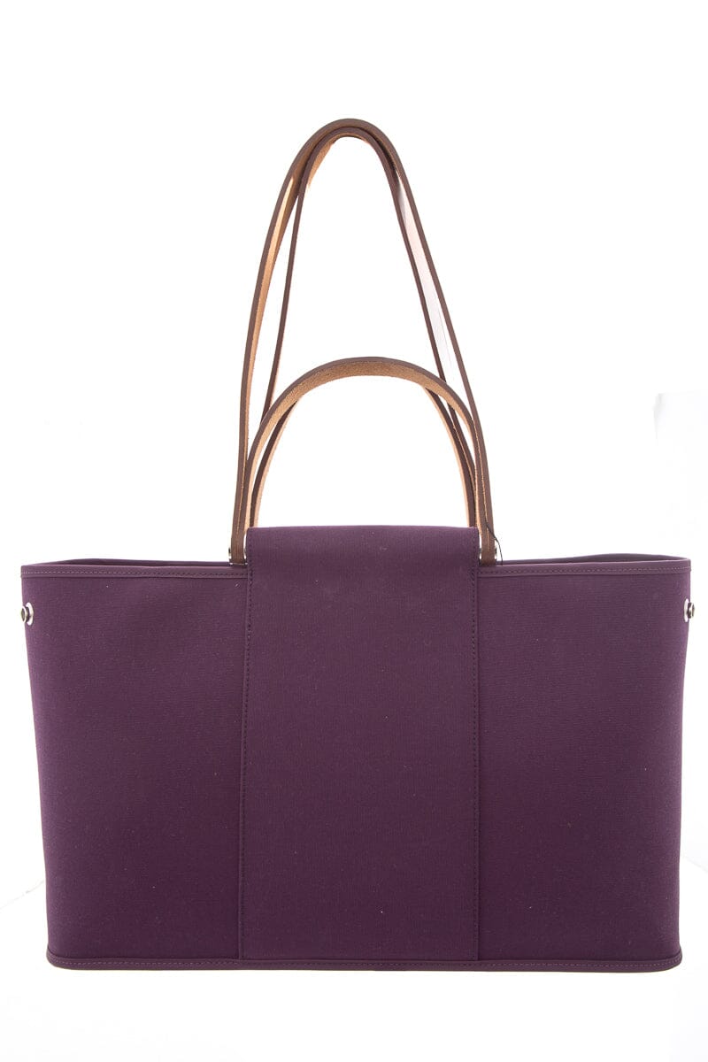 HermÃƒÆ’Ã‚Â¨s Purple Toile Officier Cabag Elan Handbag
