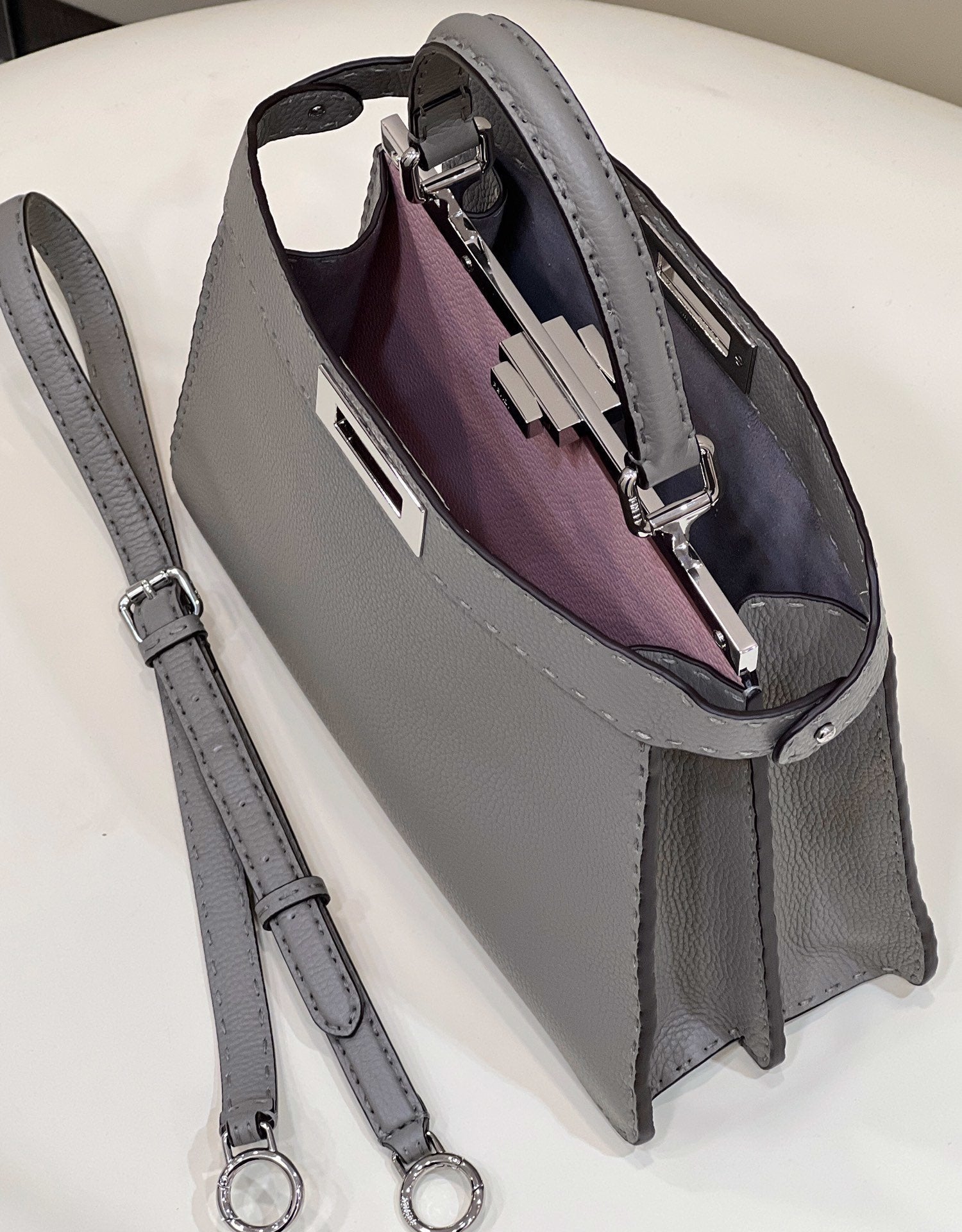 FI GlamI ISeeU MeGLAMIum Gray For Women, Handbags, Shoulder Bags 13.1in/33.5cm FF