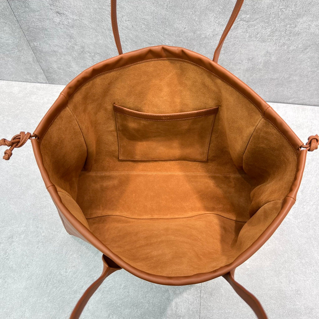 GLAMI Cabas Drawstring Cuir Triomphe Tan For Women 17in/44cm 199973DU3.04LU