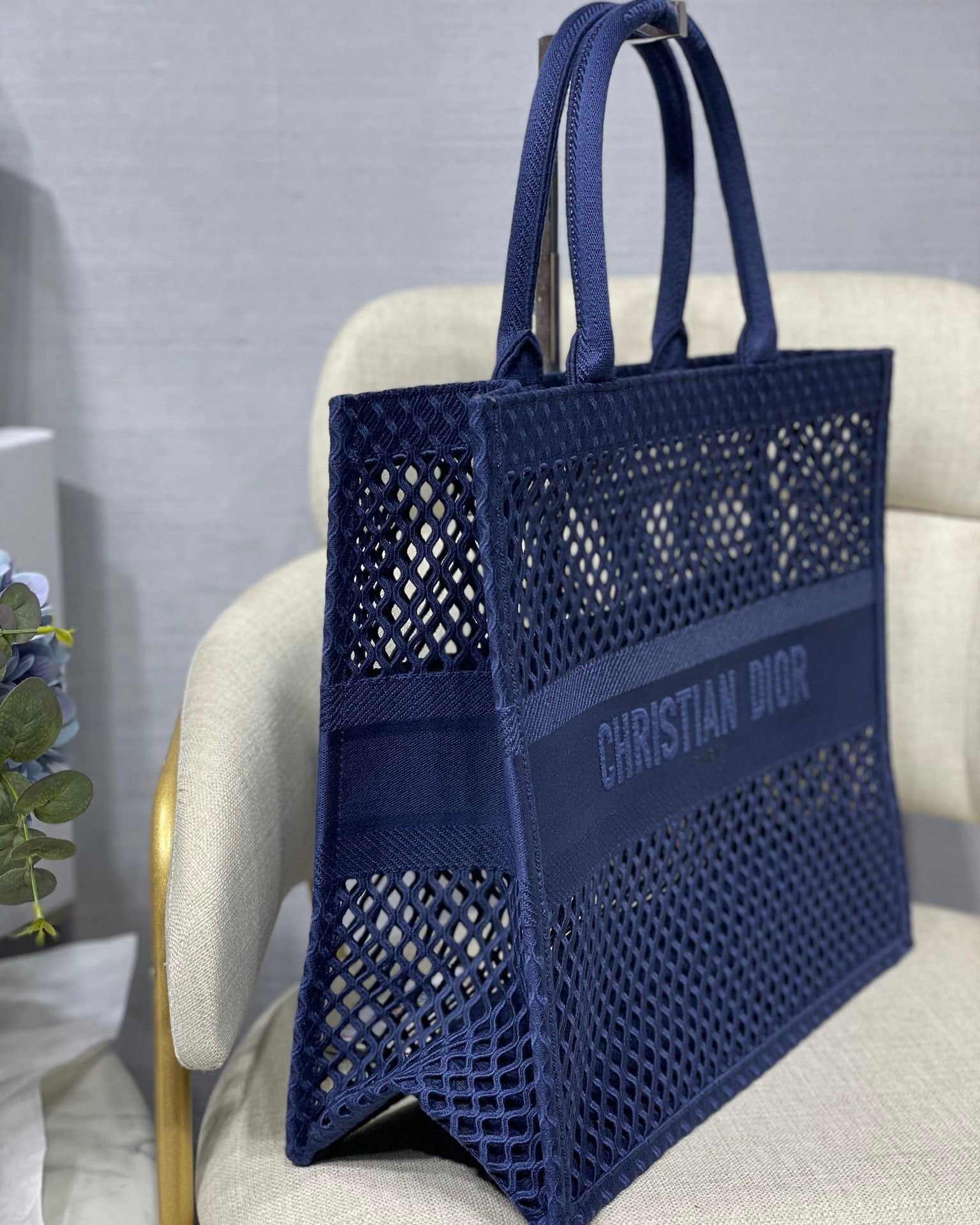 GLAMI Large Book Tote Blue, For Women, WomenÃ¢â‚¬â„¢s Handbags 16.5in/42cm CD