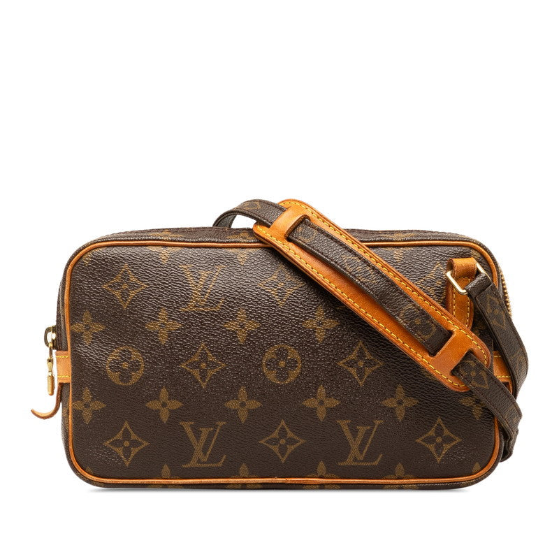 Louis Vuitton Monogram Poschet Marley Bandouliere  Shoulder Bag M51828 Brown PVC Leather  Louis Vuitton