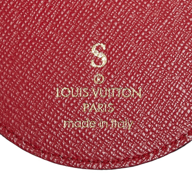 Louis Vuitton Monogram Denim Porteokle Keyher M69017 Blue Red Denim Leather  Louis Vuitton