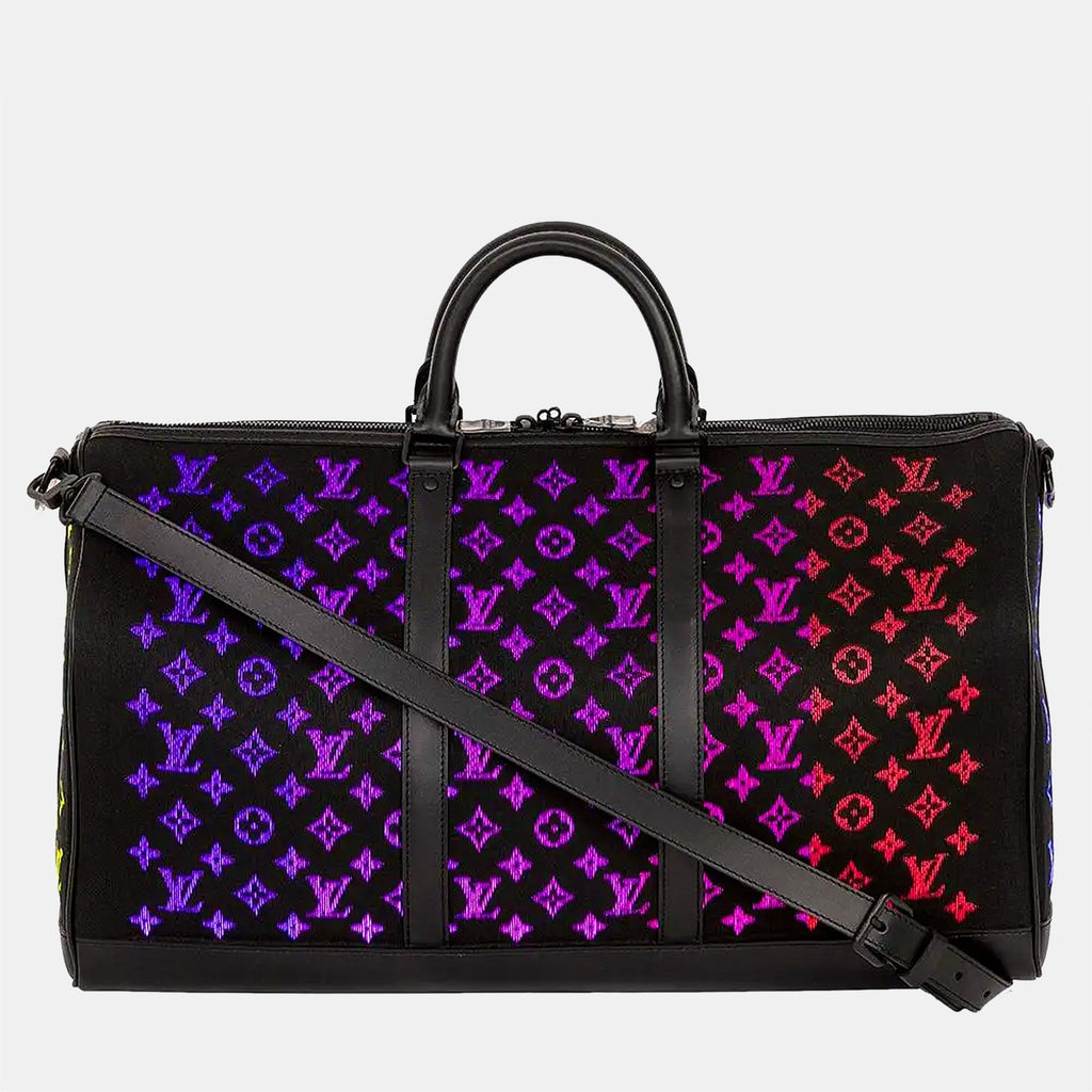 Louis Vuitton Monogram Light Up Keepall Bandouliere 50 Bag..