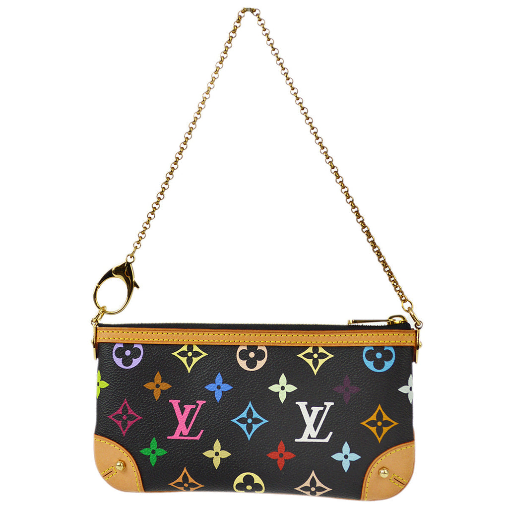Louis Vuitton 2008 Pochette Milla MM Handbag Multicolor M60097