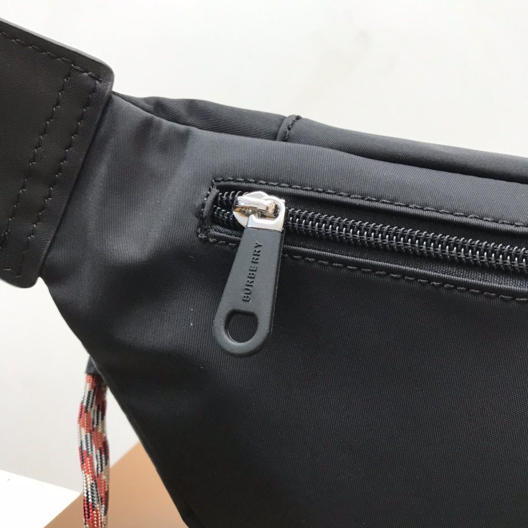 GLAMI Logo Detail Econyl Sonny Bum Bag Black For Men, Bags 12.2in/31cm