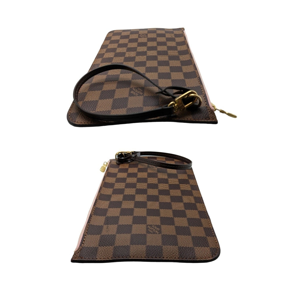 Louis Vuitton Damier Ebene Neverfull MM GM Pochette Wristlet