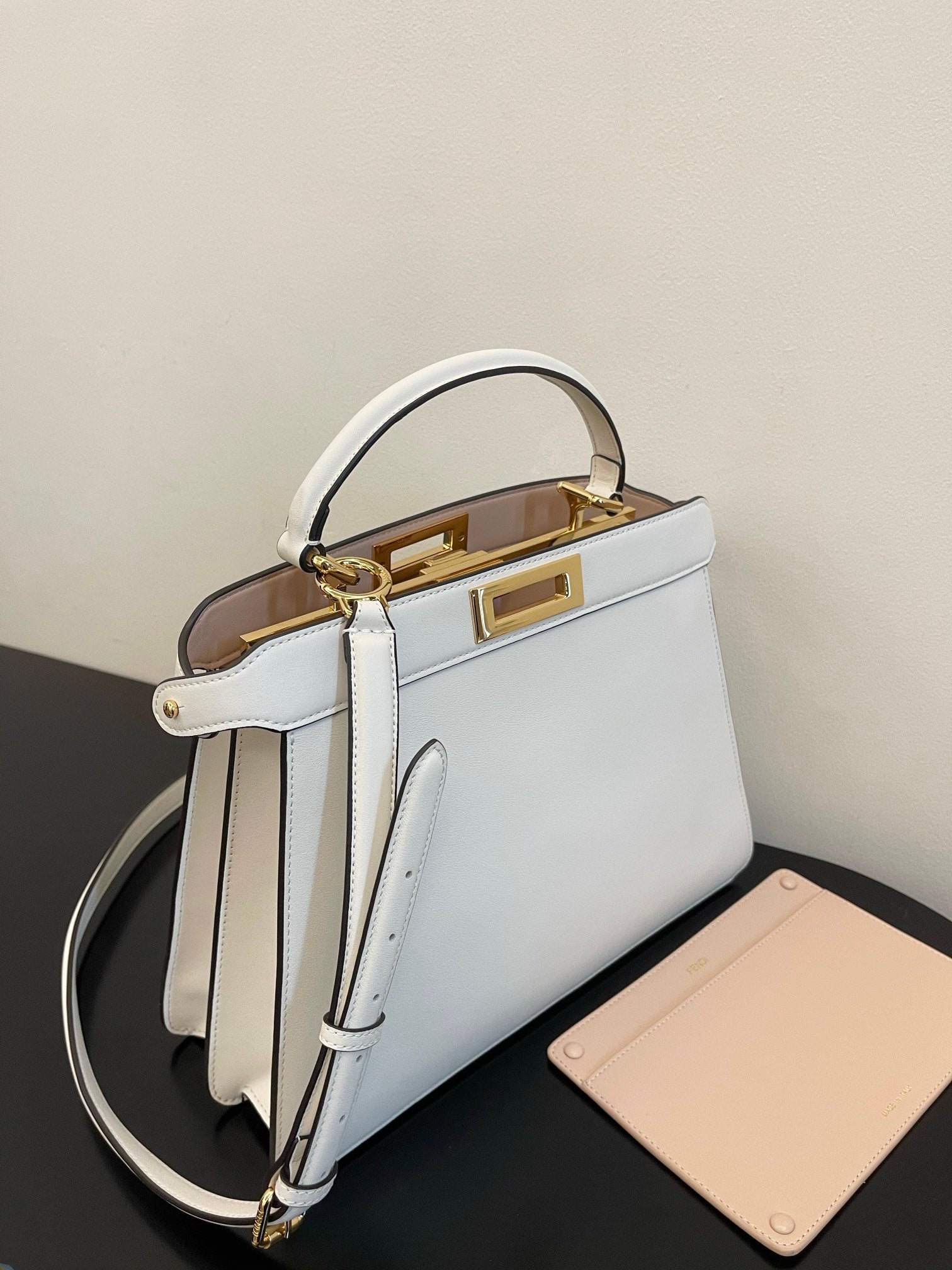 FI GlamI ISeeU Petite White Small Bag For Woman 20cm/8in